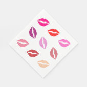 Lipstick Druckpapier Napkins Serviette (Ecke)