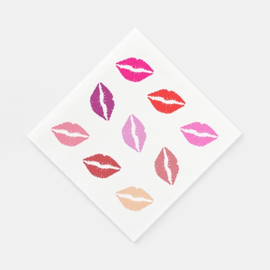 Lipstick Druckpapier Napkins Serviette (Ecke)
