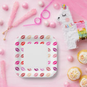 Lipstick-Druckpapier-Teller Pappteller (Party)