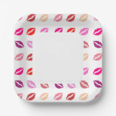 Lipstick-Druckpapier-Teller Pappteller (Vorderseite)