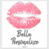 Lipstick-Druckpinsel Aufkleber (Blatt)