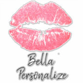 Lipstick-Druckpinsel Aufkleber (Vorderseite)