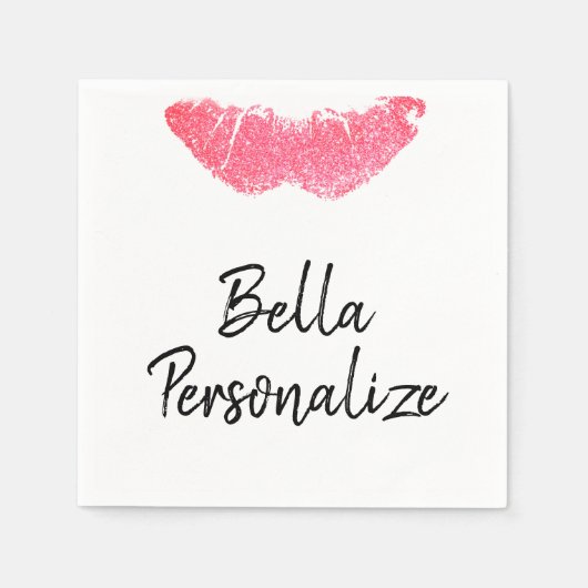 Lipstick-Druckpinsel Serviette (Vorderseite)
