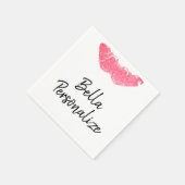 Lipstick-Druckpinsel Serviette (Ecke)