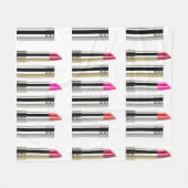 Lipstick Fleecedecke (Vorderseite (Horizontal))