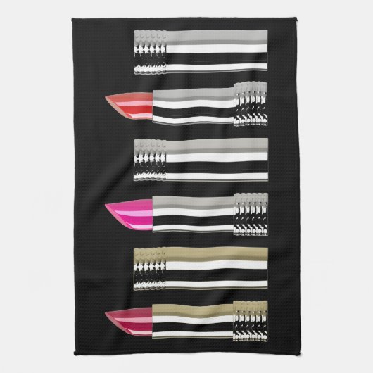 Lipstick Geschirrtuch (Vertikal)