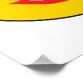 Lipstick-Girl-Gesicht Poster (Ecke)