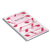 Lipstick Journal Planner Organizer Notebook Notizblock (Rechte Seite)