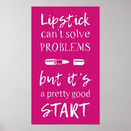 Lipstick kann Probleme nicht lösen Poster (Vorne)