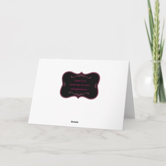 Lipstick-Karte Feiertagskarte (Rückseite)