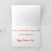 Lipstick-Karte Feiertagskarte (Innenseite)