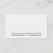 Lipstick Kiss | Gold Visitenkarte (Rückseite)