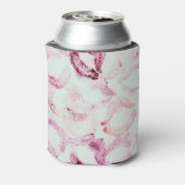 Lipstick Kiss: Liebe Deklarationsmuster Dosenkühler (Kanne Rückseite)