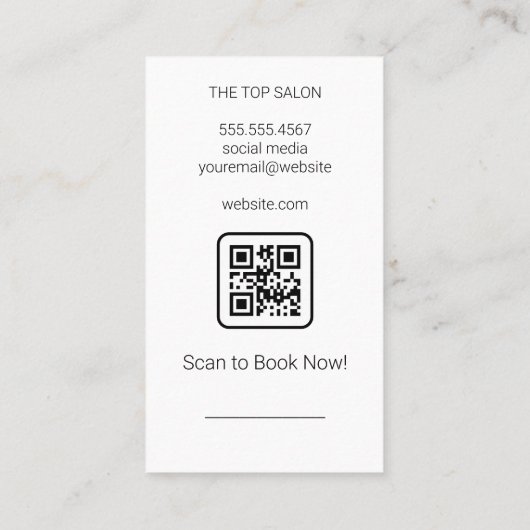 Lipstick Kiss | Make-Tools Visitenkarte (Rückseite)