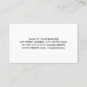 Lipstick Kiss | Make up Brushs Visitenkarte (Rückseite)