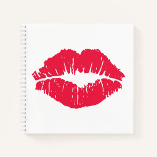 Lipstick Kiss Notizblock