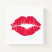 Lipstick Kiss Notizblock (Rückseite)