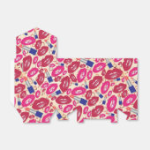 Lipstick Kiss Pattern Geschenkschachtel (Ungefaltet)