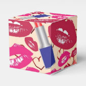 Lipstick Kiss Pattern Geschenkschachtel (Vorderseite)