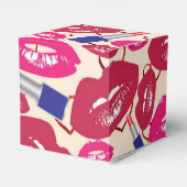 Lipstick Kiss Pattern Geschenkschachtel (Rückseite)