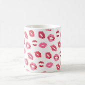 Lipstick Kiss Pattern Kaffeetasse (Mittel)