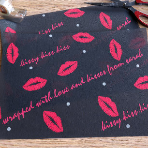 Lipstick Kiss Pattern Valentinstag Tissue Paper Seidenpapier