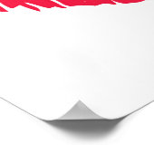 Lipstick Kiss Poster (Ecke)