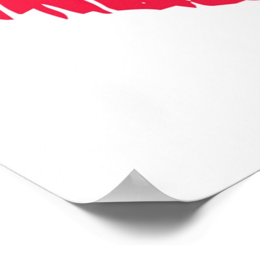 Lipstick Kiss Poster (Ecke)