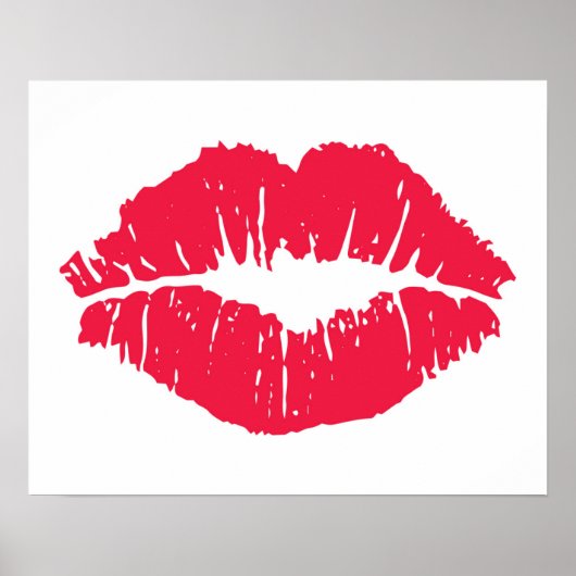 Lipstick Kiss Poster (Vorne)