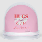 Lipstick Kiss Romantic Einzigartiges Geschenk für Schneekugeln (Vorderseite)