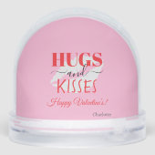Lipstick Kiss Romantic Einzigartiges Geschenk für Schneekugeln (Rückseite)
