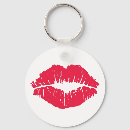 Lipstick Kiss Schlüsselanhänger (Vorderseite)
