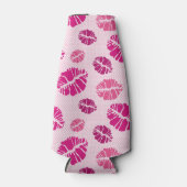 Lipstick Kiss Shape Print Pattern Flaschenkühler (Vorderseite)