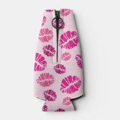 Lipstick Kiss Shape Print Pattern Flaschenkühler (Rückseite)