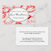 Lipstick Kiss Staines Visitenkarte (Vorne/Hinten)