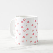 Lipstick Kiss: Tasse des Kaffees (Vorderseite Links)