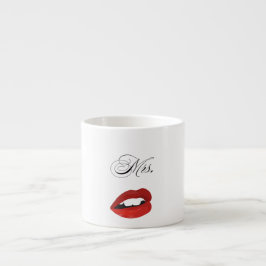Lipstick Kiss Valentine Mug Espressotasse