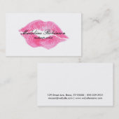 Lipstick Kiss Visitenkarte (Vorne/Hinten)