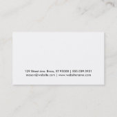 Lipstick Kiss Visitenkarte (Rückseite)