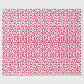 Lipstick Kiss Wrapping Paper Geschenkpapier (Flach)