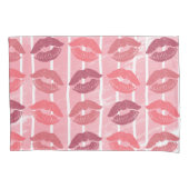 Lipstick Kisses Kissenbezug (Vorderseite)