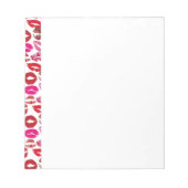 Lipstick Kisses Notizblock (Vorderseite)