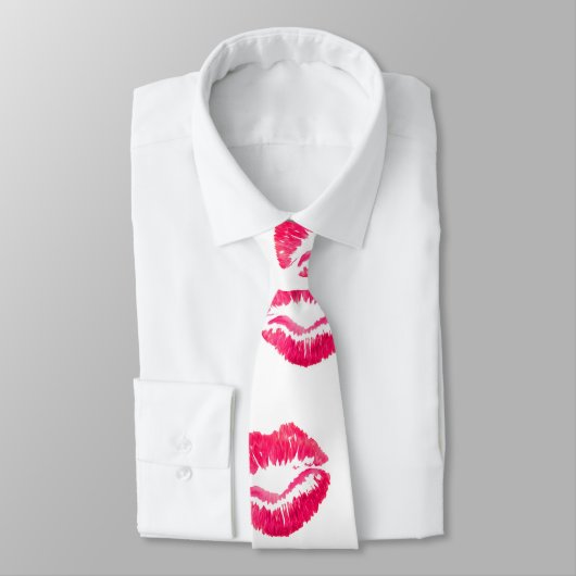 Lipstick kisses novelity krawatte (Gebunden)