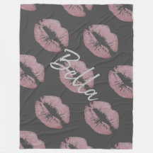 Lipstick-Kuss Pink-Lippenfärbung grau niedlich