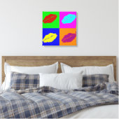 Lipstick küsst eingepackte Leinwand (Insitu (Schlafzimmer))