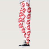 Lipstick küsst Leggings Jogahose (Links)