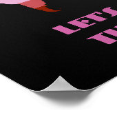 Lipstick Lesben Weltkarte Poster (Ecke)