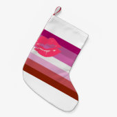 Lipstick_Lesbian Kleiner Weihnachtsstrumpf (Vorderansicht (hängend))