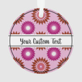 Lipstick lesbian pride pink flower pattern ornamen ornament (Rückseite)