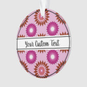 Lipstick lesbian pride pink flower pattern ornamen ornament (Vorderseite)